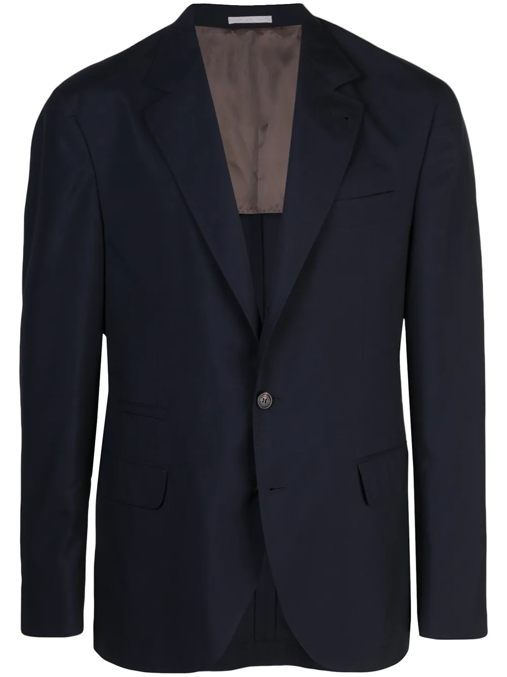 Brunello Cucinelli V-neck suit jacket | Blue | Image 1