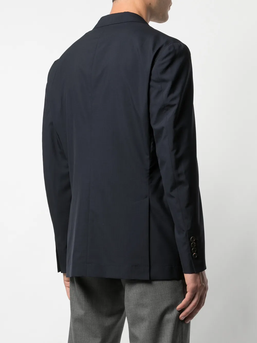 Brunello Cucinelli Smoking blazer met V-hals Blauw