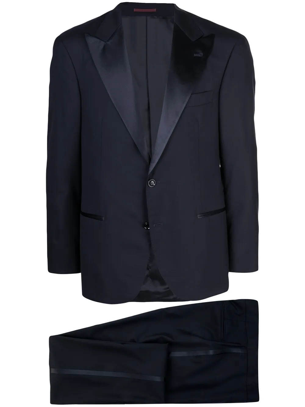 Brunello Cucinelli v-neck tuxedo jacket - Blue