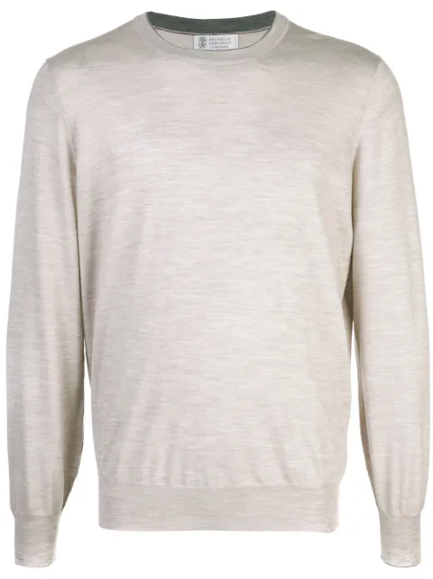 Brunello Cucinelli crew-neck fine-knit jumper
