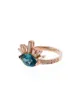 Image 1 of Jacquie Aiche 14kt gold topaz Burst diamond ring
