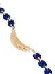 Jacquie Aiche 14kt gold feather-detail lapis lazuli bracelet