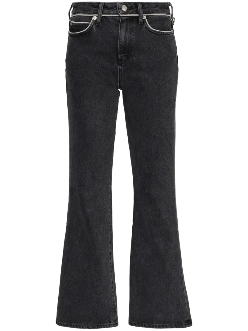 Simon Miller Jeans SIMON MILLER CROPPED KICK FLARE JEANS - GREY