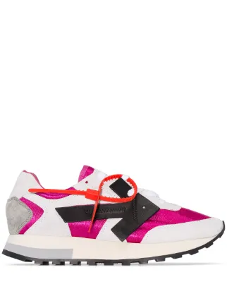 off white color block sneakers