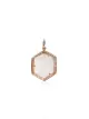Image 1 of Jacquie Aiche 14kt rose gold and diamond hexagon charm necklace
