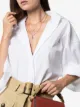 Image 2 of Jacquie Aiche 14kt rose gold and diamond hexagon charm necklace