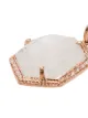 Jacquie Aiche 14kt rose gold and diamond hexagon charm necklace