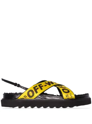 off white industrial sandals