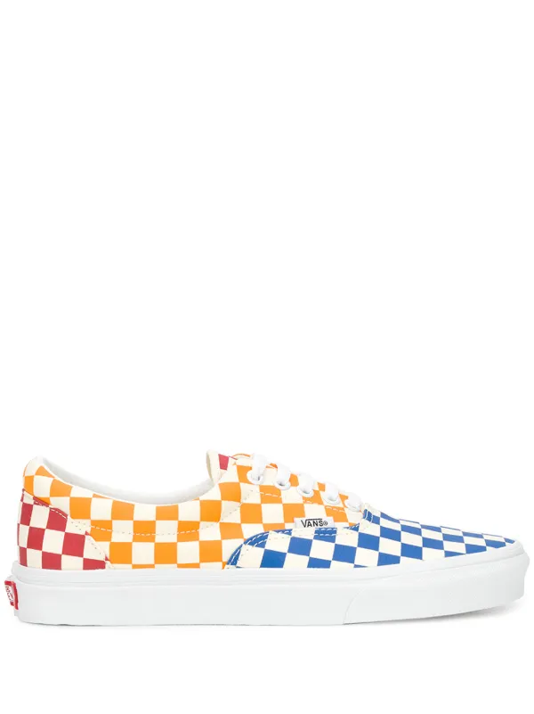 vans checkered shoes yellow