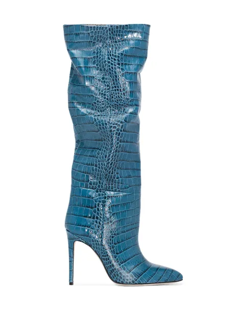 paris texas blue croc boots
