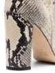 Paris Texas 100mm snake-effect boots