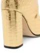 Paris Texas crocodile-effect 100mm boots