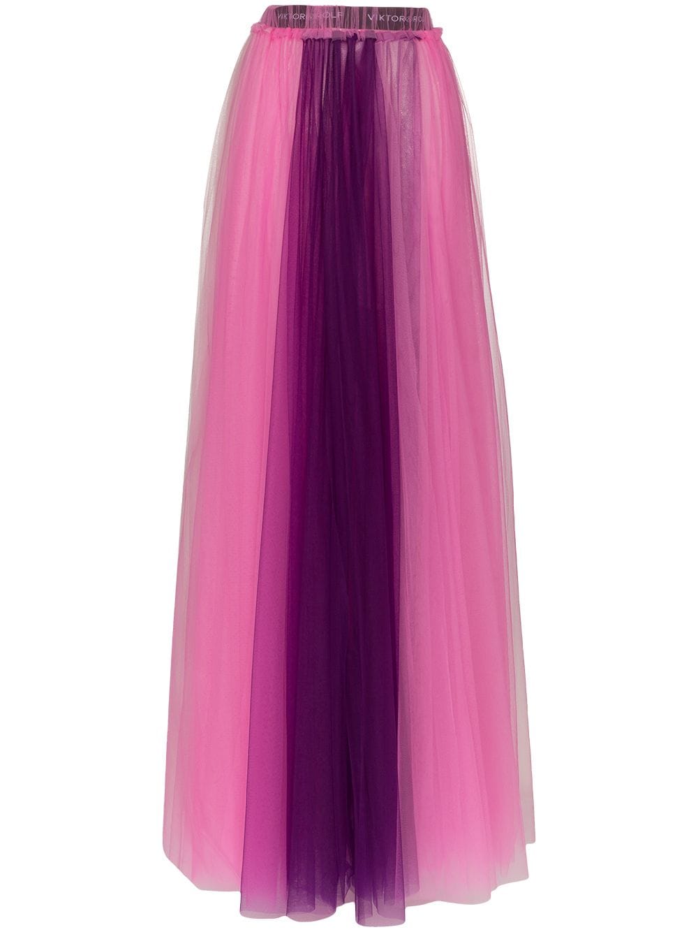 Shop multicolour Viktor & Rolf layered tulle maxi skirt with Express ...