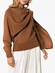 Rejina Pyo knitted wrap-style scarf jumper