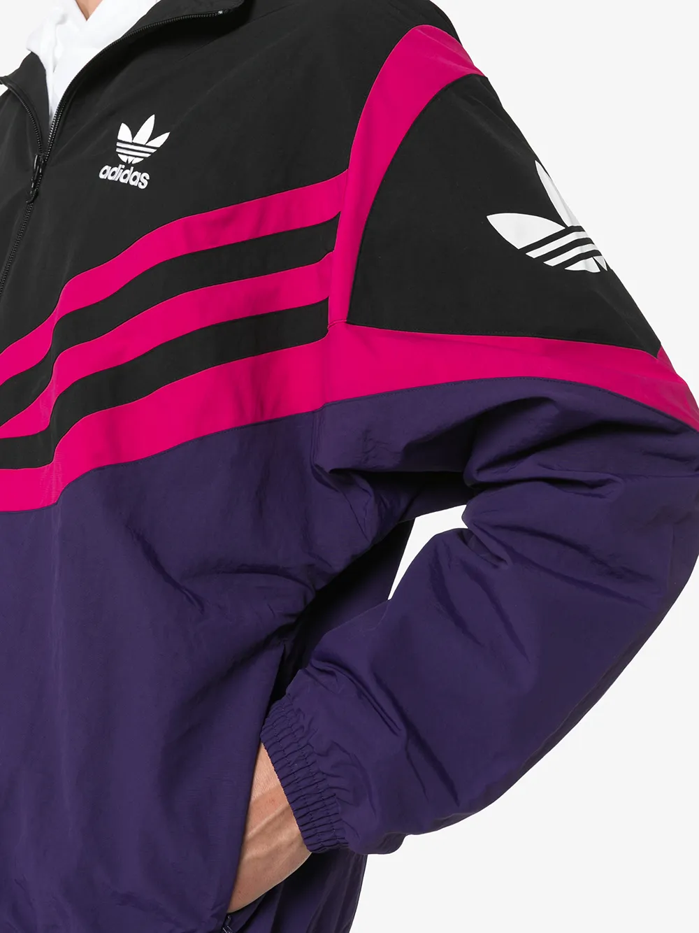 adidas sportive track jacket purple