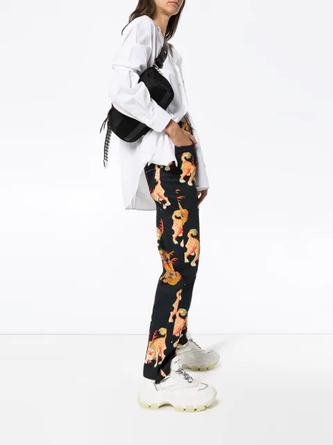 KIRIN PEGGY GOU HAETAE PRINT BOYFRIEND JEANS