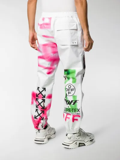 GORE-TEX graffiti print track pants 
