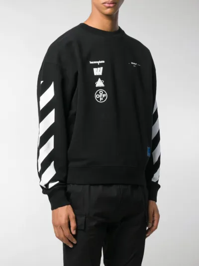 Off white painting diagonal sweatshirt Clearance