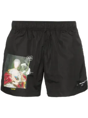 off white board shorts