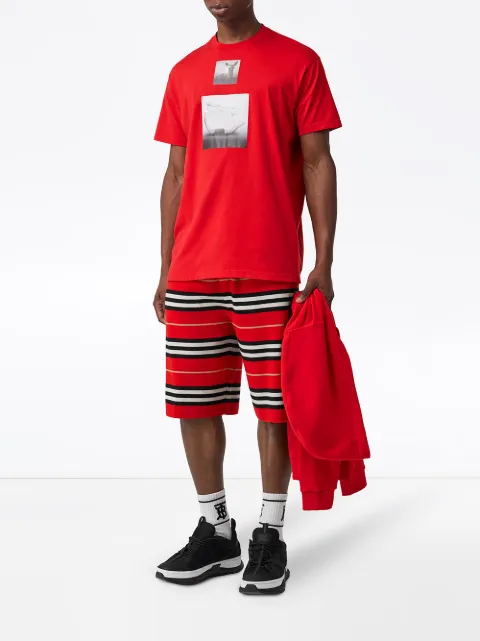 BURBERRY KENTON BERMUDA STRIPED SHORTS