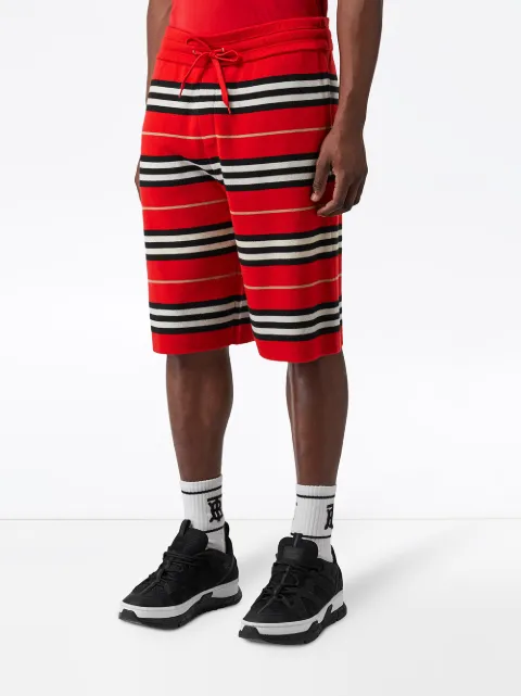 BURBERRY KENTON BERMUDA STRIPED SHORTS