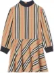 الصورة 1 من Burberry Kids فستان بأكمام طويلة وطبعة