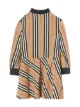Burberry Kids فستان بأكمام طويلة وطبعة