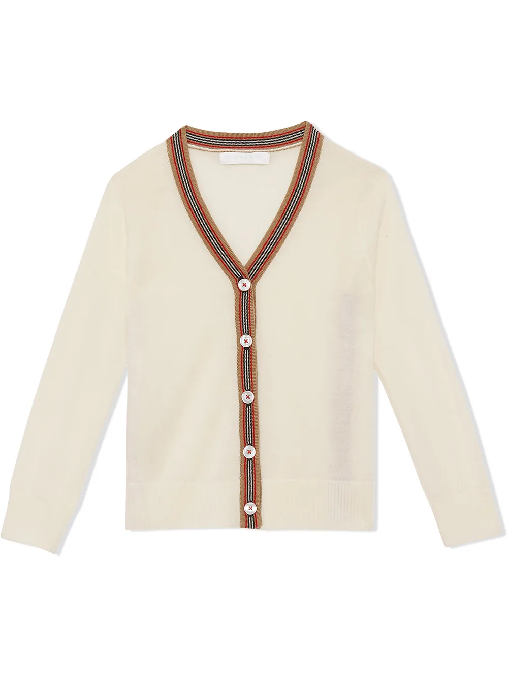 cardigan à détail contrastant