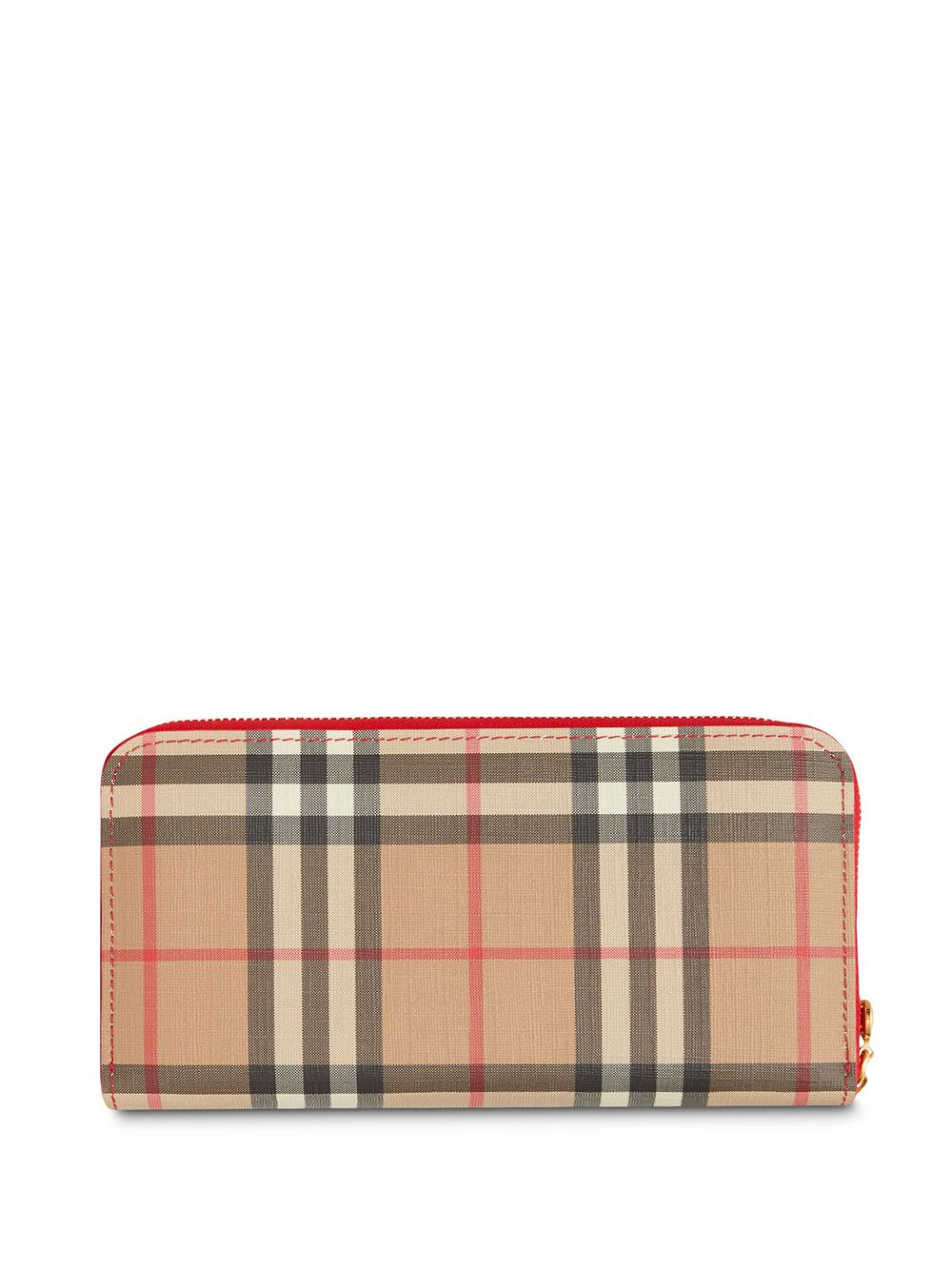 фото Burberry кошелек с круговой молнией в клетку vintage check