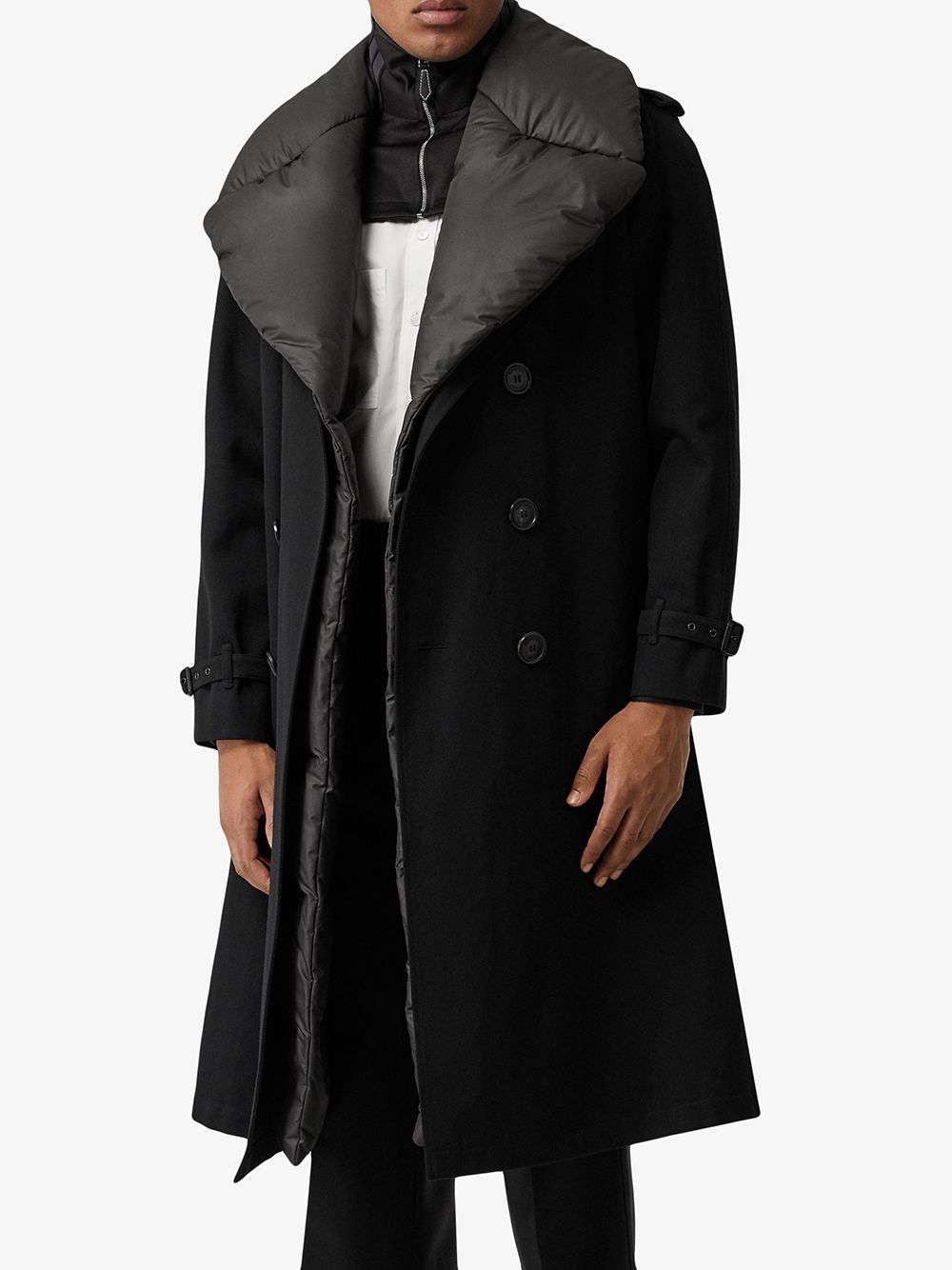 Burberry Detachable Collar Trench Coat - Farfetch