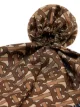 Burberry Monogram Stripe Print Silk Hair Scarf