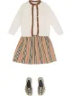 الصورة 2 من Burberry Kids طقم مخطط من قطعتين