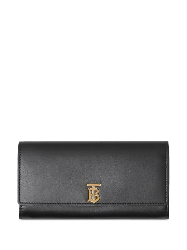 burberry leather continental wallet