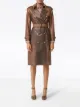 Image 2 sur Burberry trench à détails en cuir