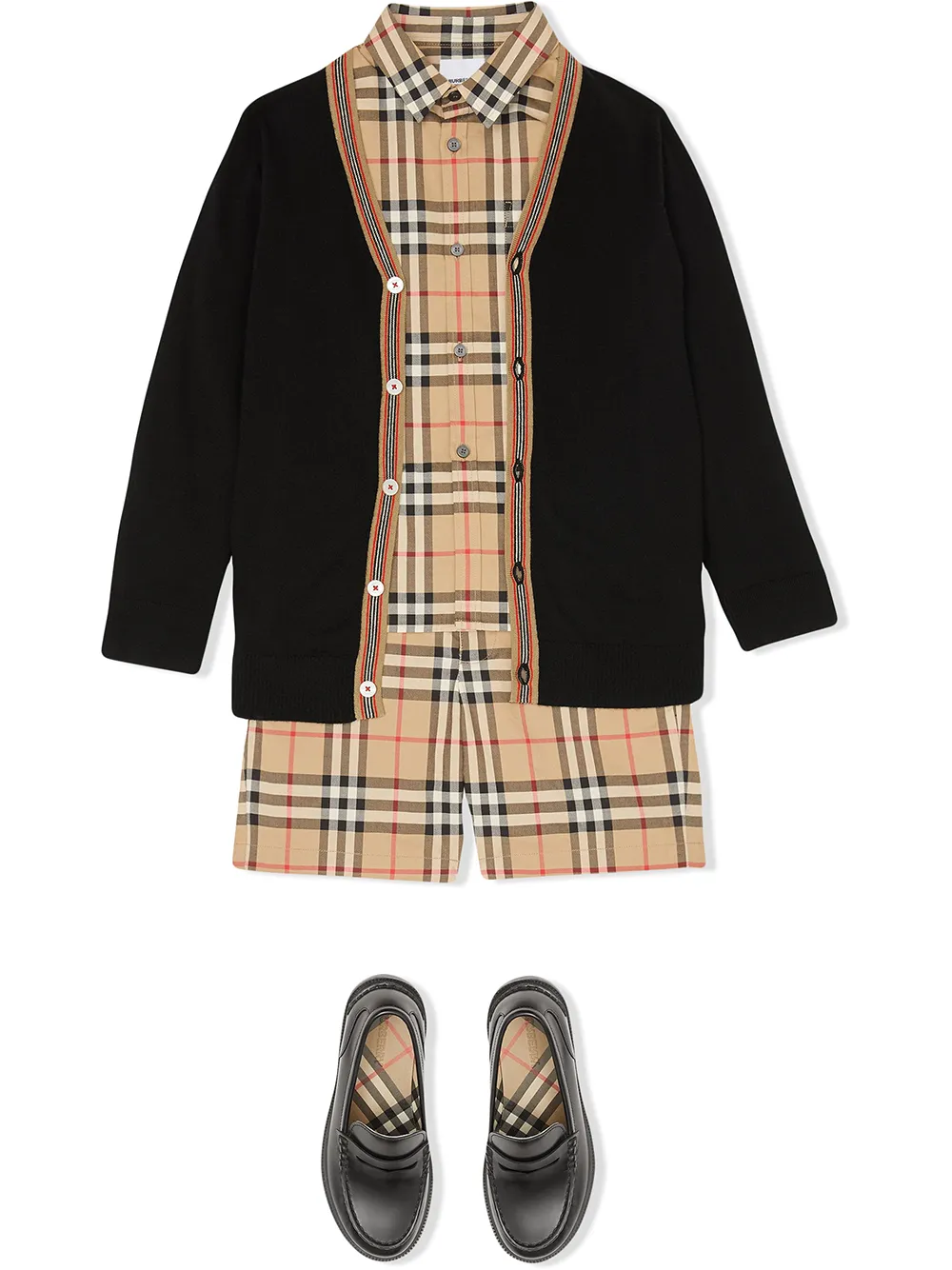  Burberry Kids Cárdigan Icon Con Motivo De Rayas - Negro 