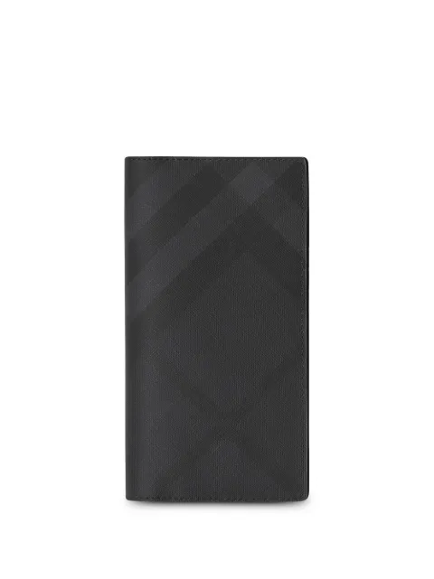 London Check Bifold Wallet With Id Card Case