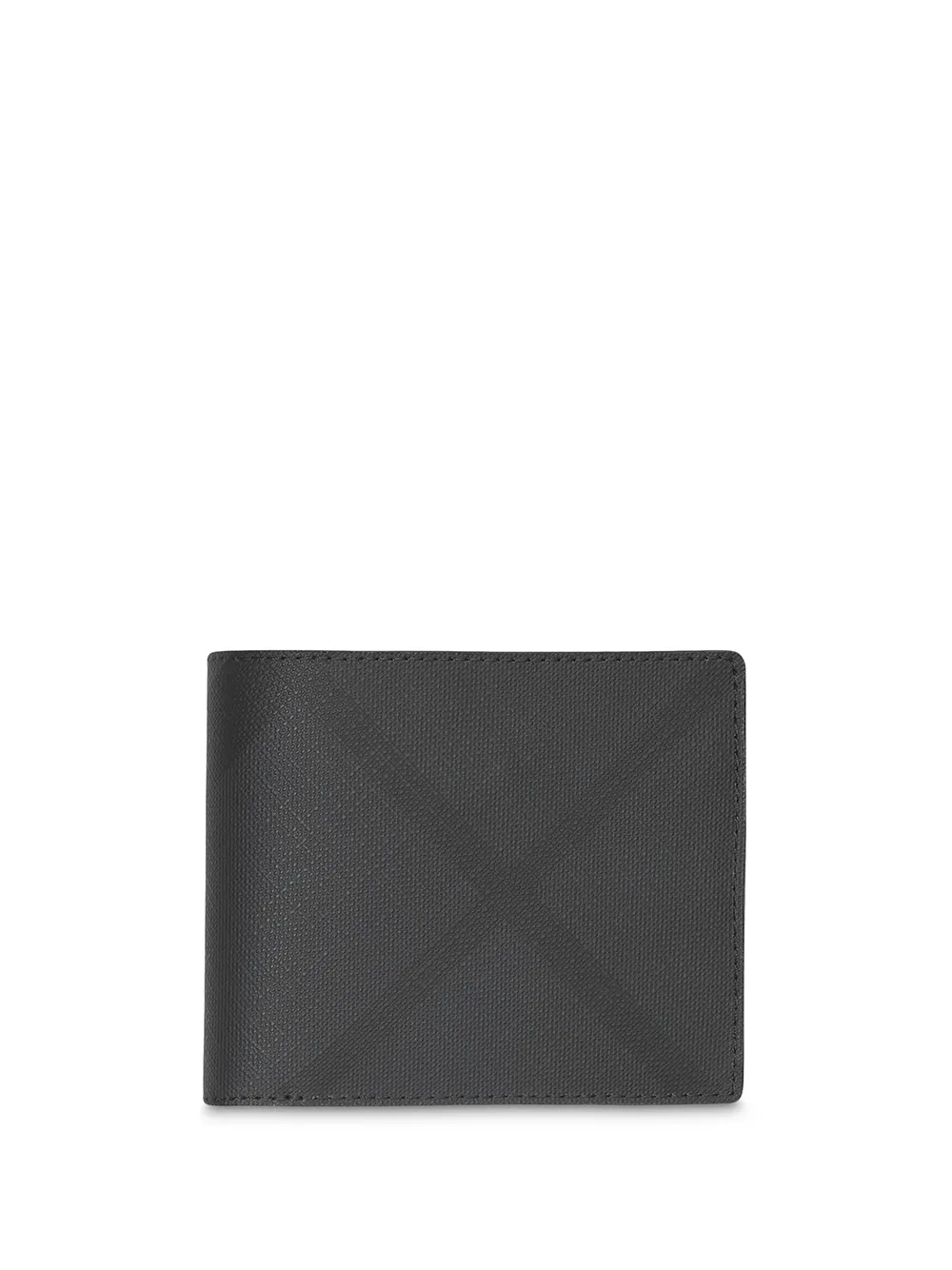 Burberry Cases BURBERRY LONDON CHECK BIFOLD WALLET WITH ID CARD CASE - BLACK
