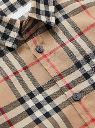 burberry vintage check cotton poplin shirt