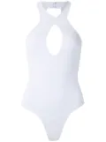 Amir Slama central keyhole body top - White