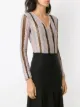 Amir Slama striped bodysuit