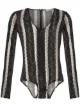 Image 1 of Amir Slama floral sheer panelled body