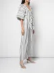 Shona Joy striped kaftan-styled dress
