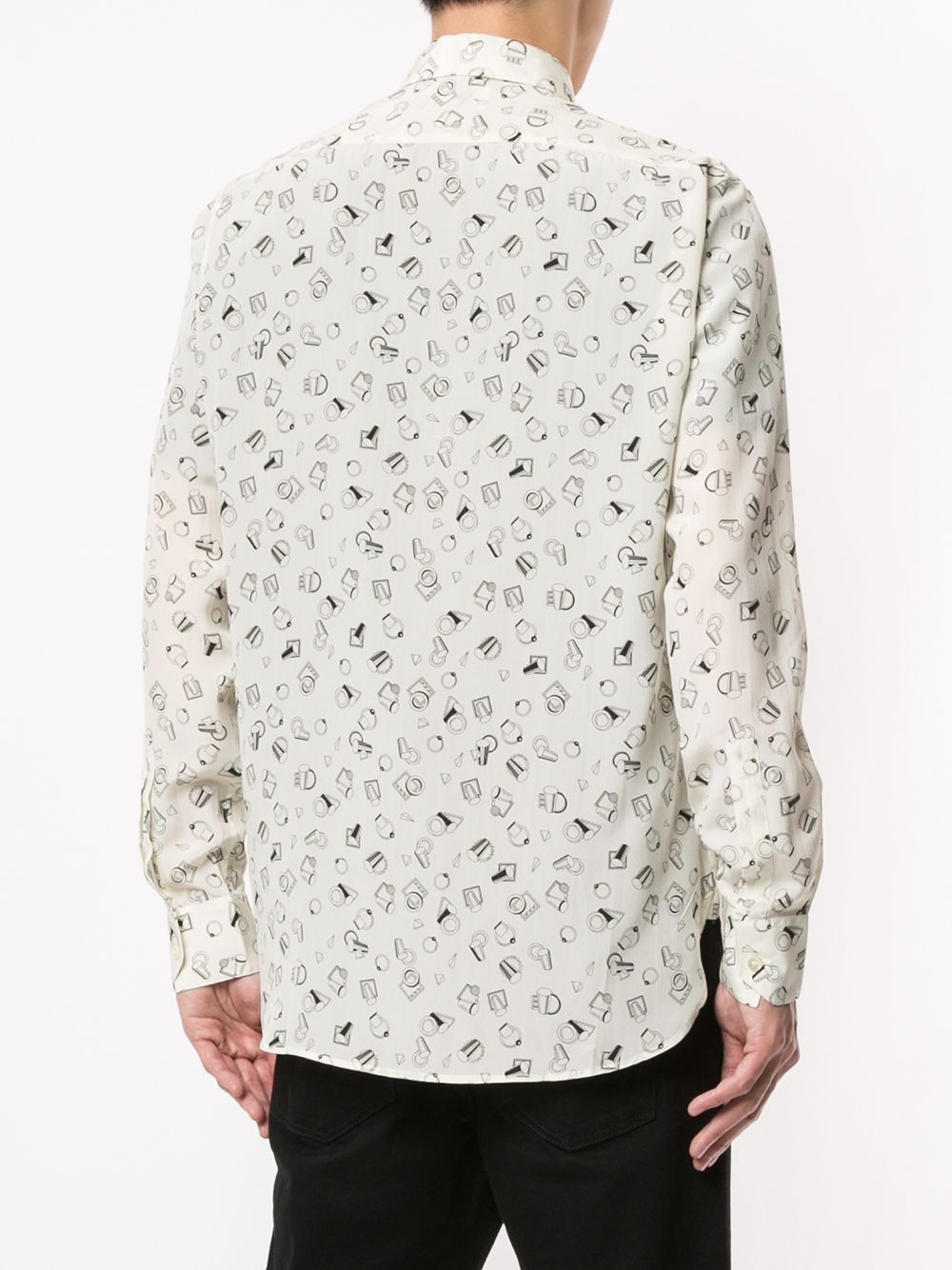 фото Saint Laurent рубашка с принтом
