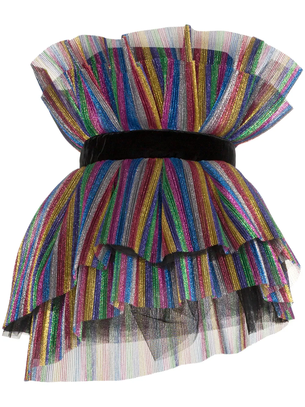 Attico Tops layered pleat top