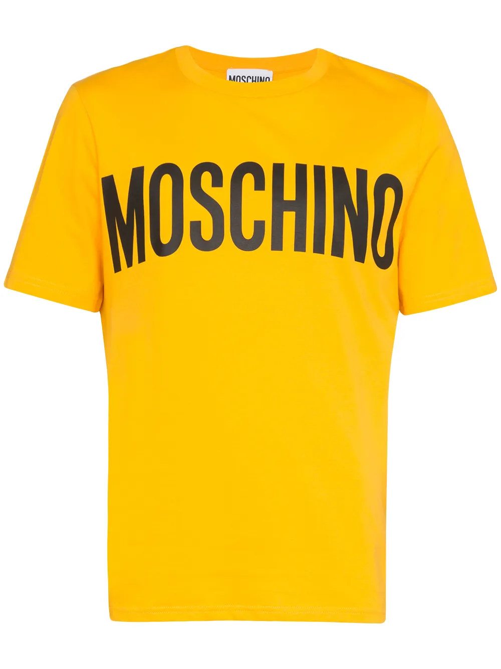 Moschino T-Shirt mit Logo - Gelb