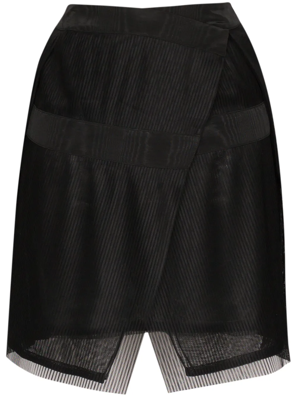 032c Skirts PLISSÉ PLEATED WRAP MINI SKIRT