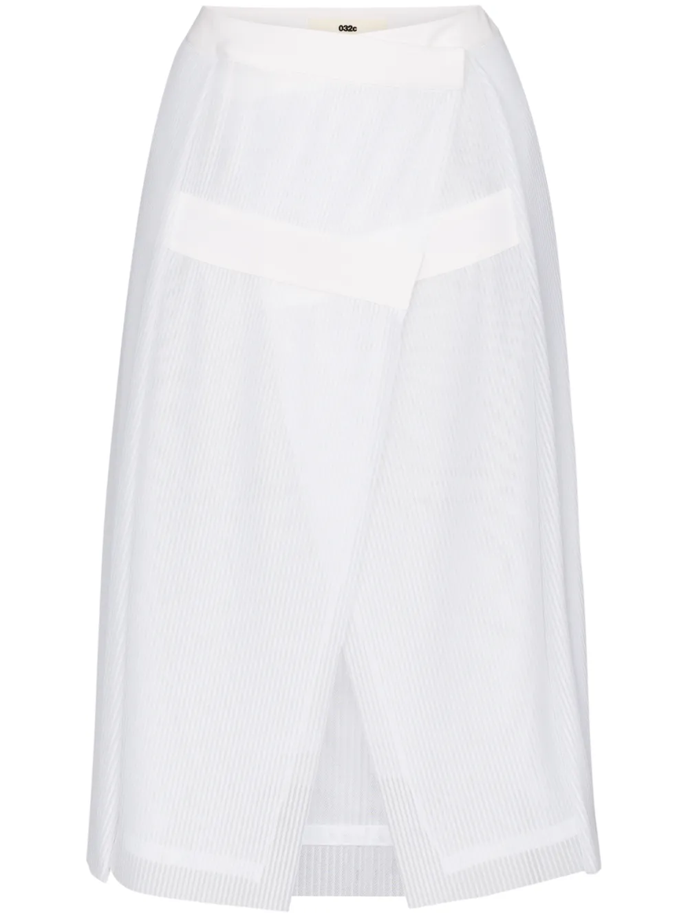 032c Skirts PLISSÉ PLEATED WRAP SKIRT