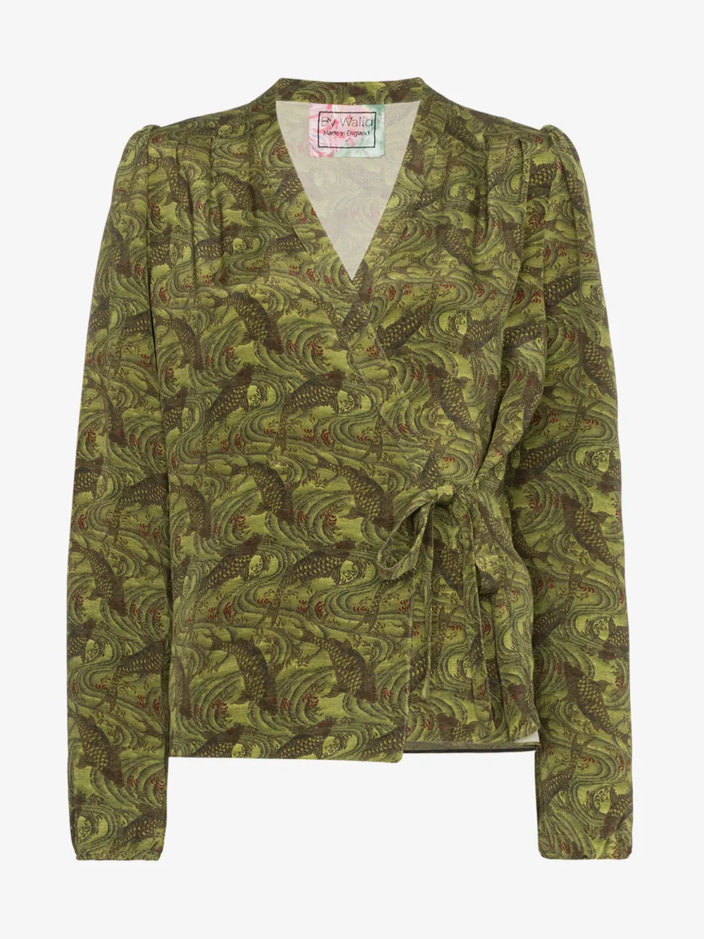 By Walid Tops BY WALID HAIDEE JAPANESE PRINT BLOUSE