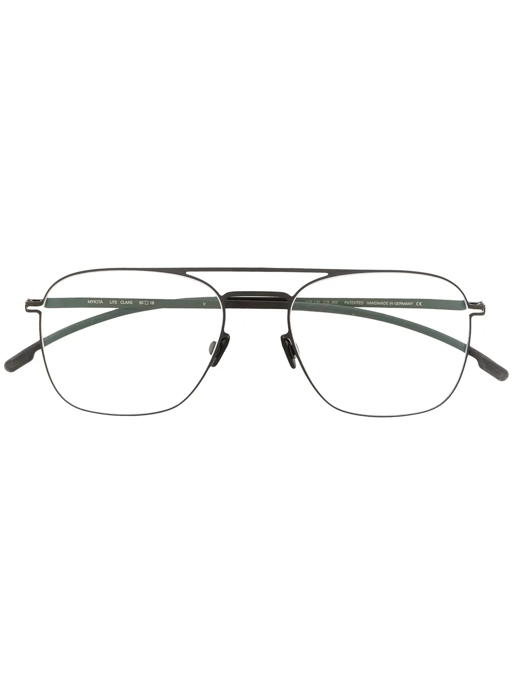 Mykita lentes clásicos con armazón cuadrada | negro | Image 1