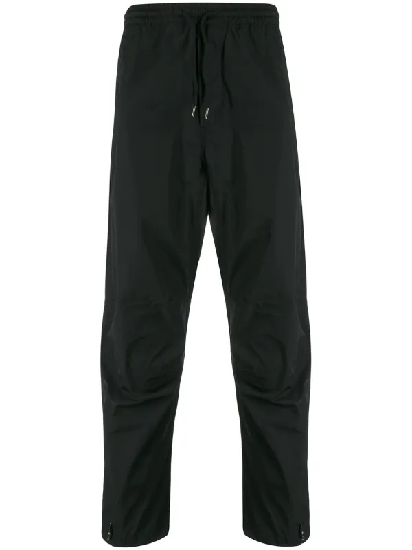 black cotton full length track pant